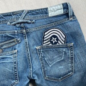 Taverniti So Courtney jeans with military patch